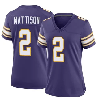 Nike NFL On - Field Apparel Vikings Jersey #25 Alexander Mattison, Purple,  XL