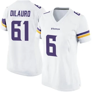 Nike C.J. Ham Minnesota Vikings Elite White Vapor Untouchable Jersey - Men's