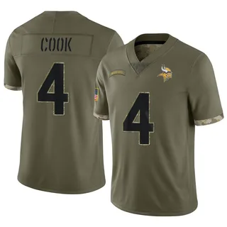 Nike Dalvin Cook Olive Minnesota Vikings 2022 Salute To Service Limited  Jersey In Green