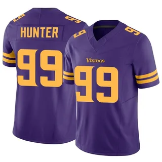 Minnesota Vikings Danielle Hunter Jersey  Hall of Famer John Randle was  excited to see the jersey and gloves Minnesota Vikings DE Danielle Hunter  wore when he became the youngest player in