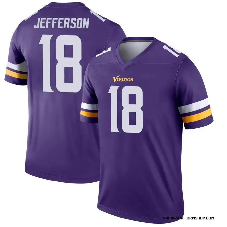 Justin Jefferson Minnesota Vikings Men's Legend Nike Jersey - Purple