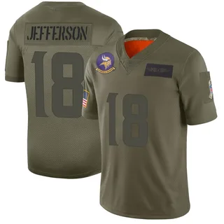 Men's Nike Justin Jefferson Black Minnesota Vikings RFLCTV Limited Jersey