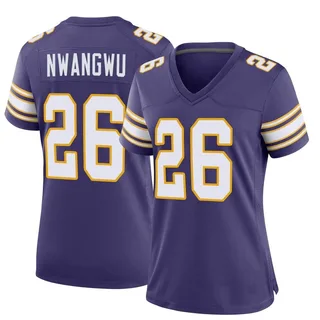 Women's Nike Hakeem Adeniji Purple Minnesota Vikings Team Game Jersey