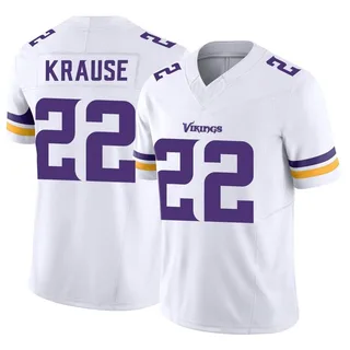 Paul Krause Jersey Sweatshirt Hoodie - 'Purple Home' or 'White Away'