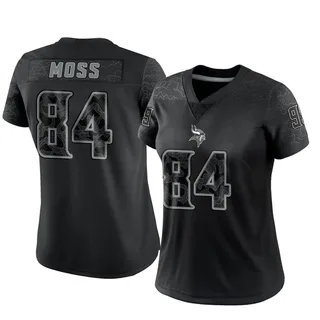 Randy Moss Minnesota Vikings Nike Reflective Black Jersey